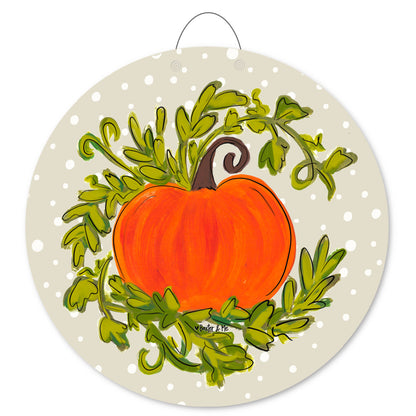 Pumpkin Vine Door Hanger