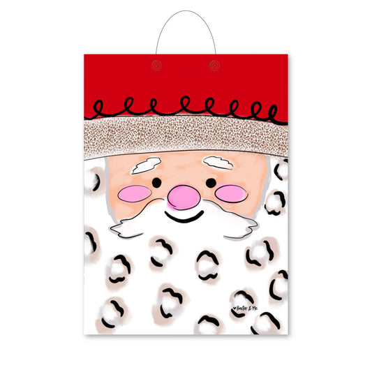 Square Face Santa Door Hanger