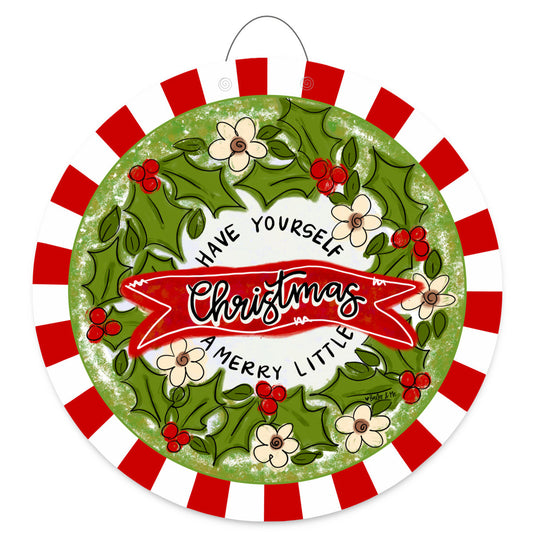 A Merry Little Christmas Door Hanger