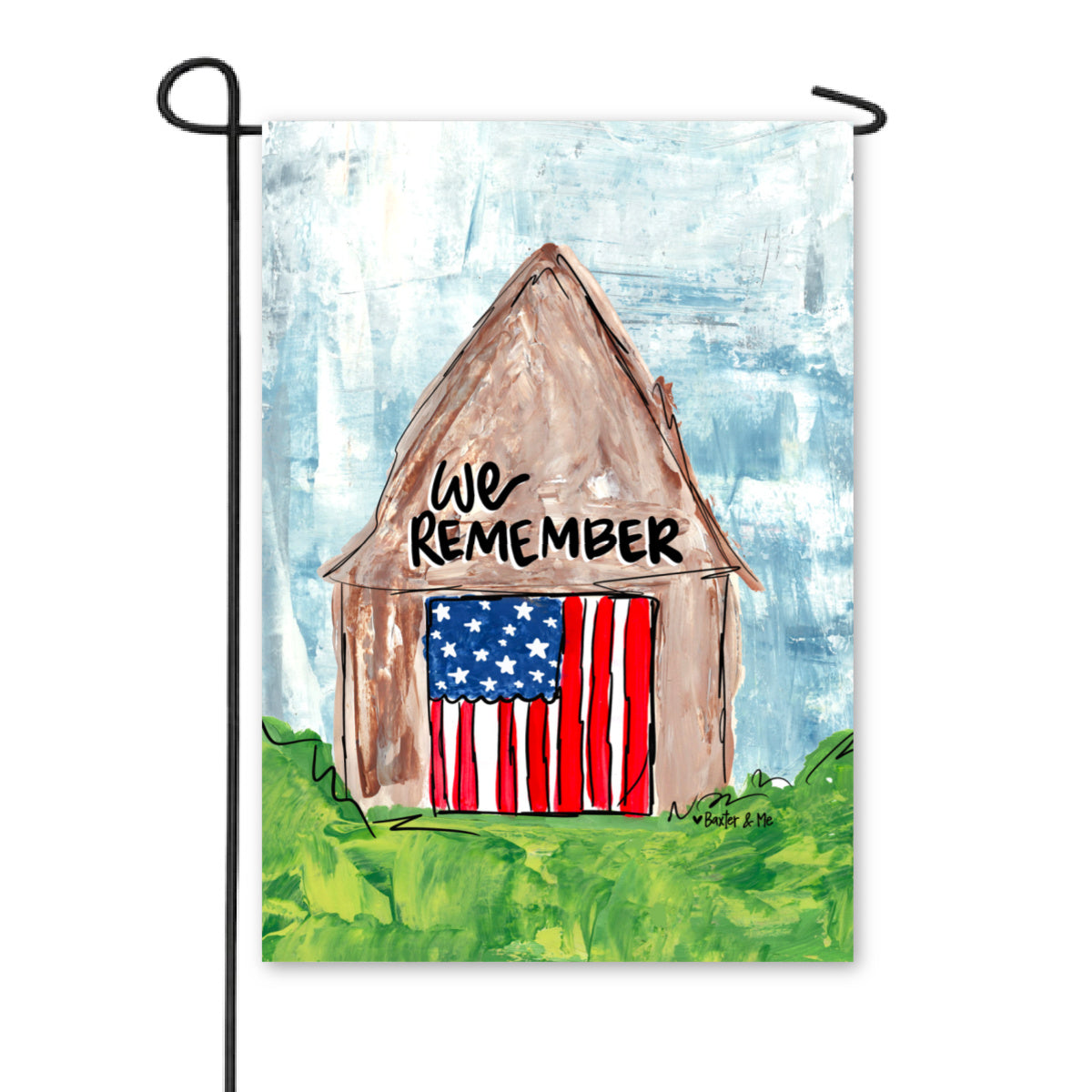 We Remember Barn Garden Flag