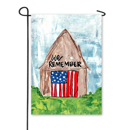 We Remember Barn Garden Flag