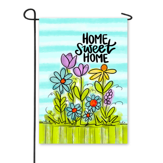 Home Sweet Home Wildflowers Garden Flag