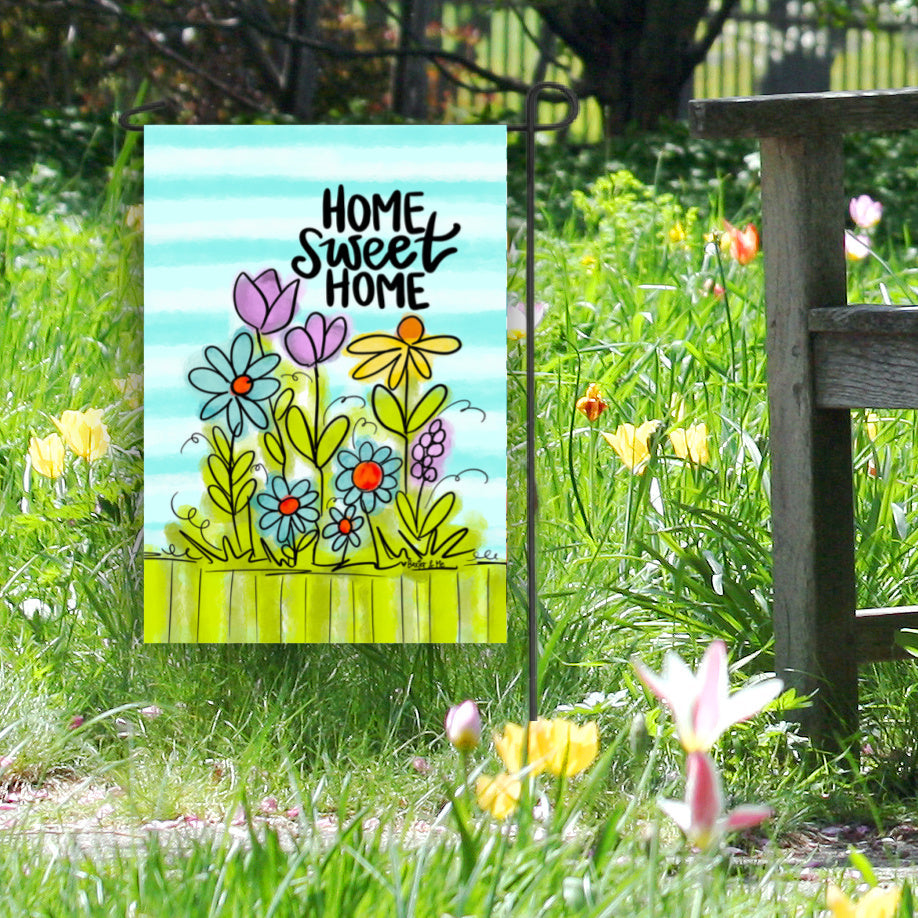 Home Sweet Home Wildflowers Garden Flag