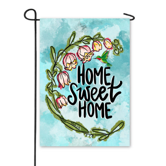 Home Sweet Home Hummingbird Garden Flag