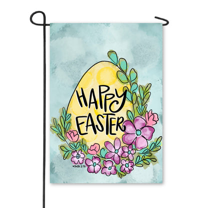 Happy Easter Egg Garden Flag