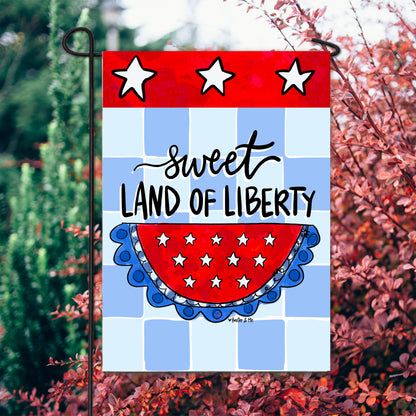 Sweet Land of Liberty Garden Flag