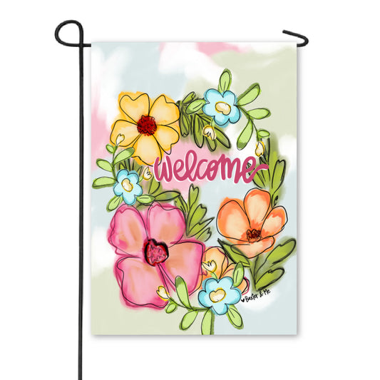 Blooming Welcome Garden Flag