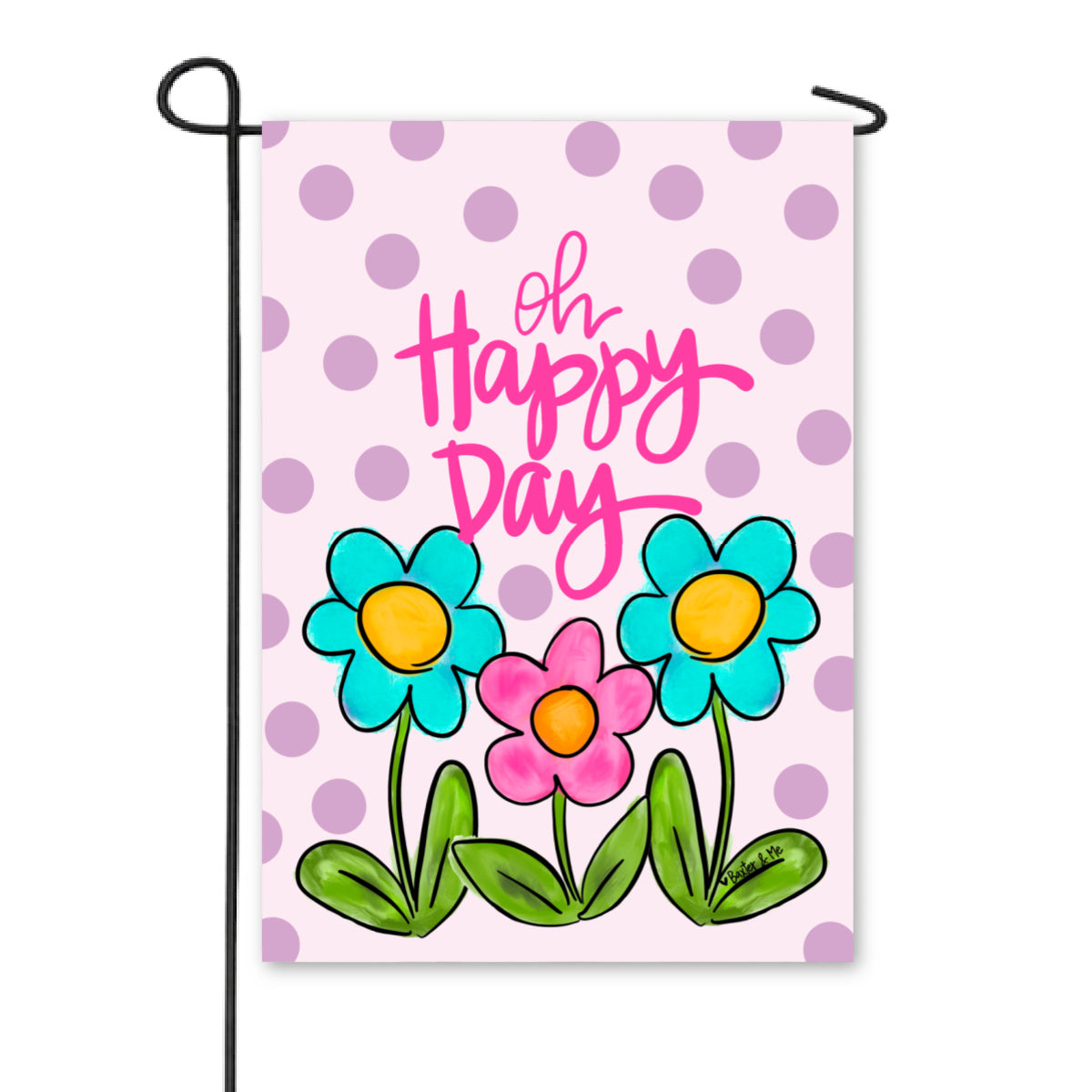 Oh Happy Day Daisy Garden Flag