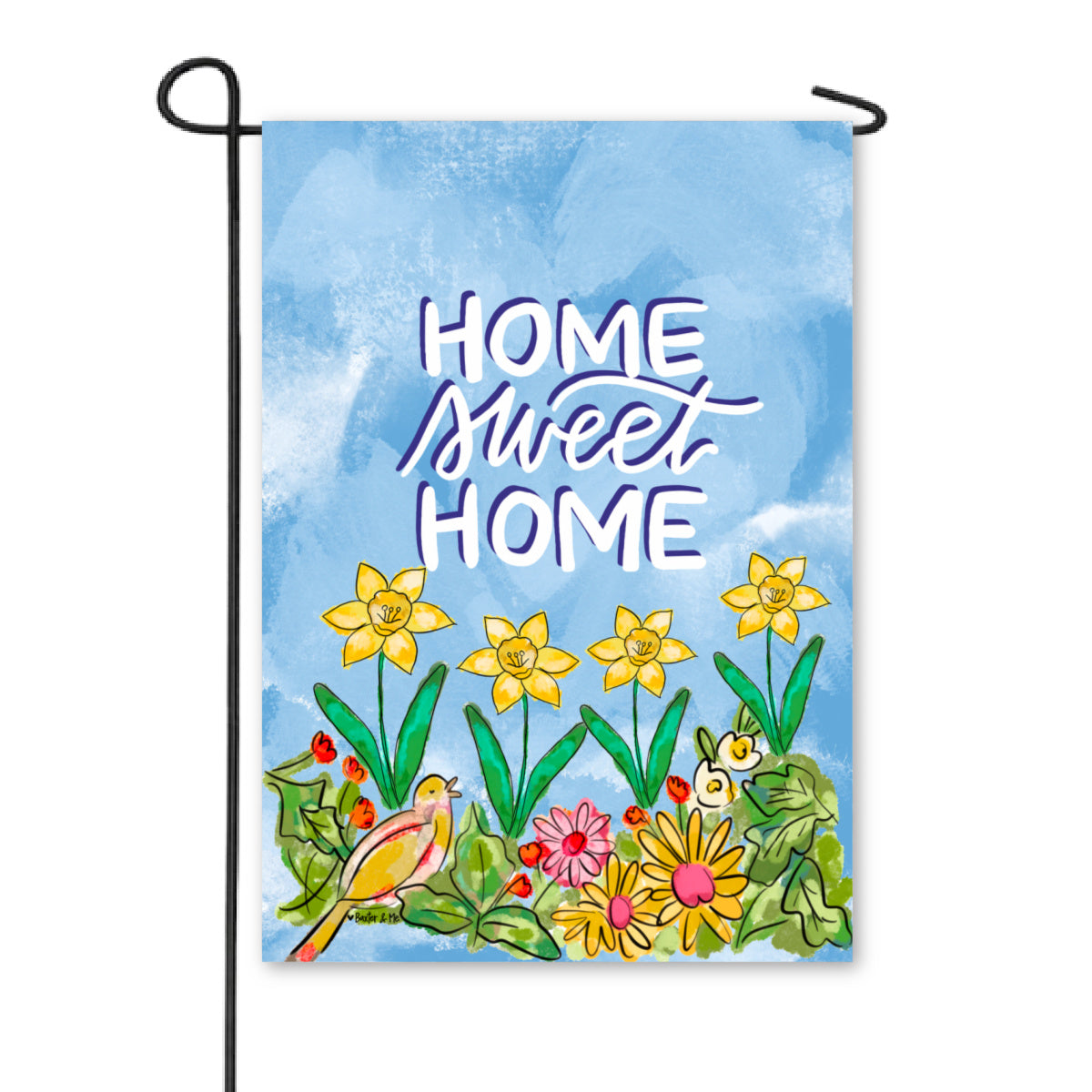 Home Sweet Home Buttercup Bird Garden Flag