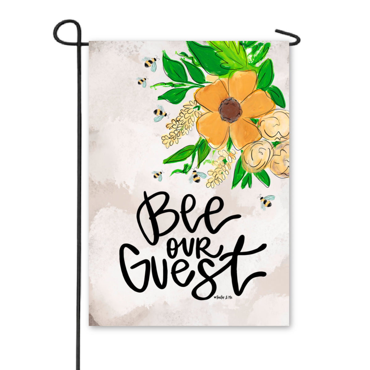 Bee Our Guest Garden Flag