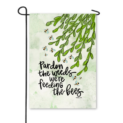 Pardon the Weeds Garden Flag