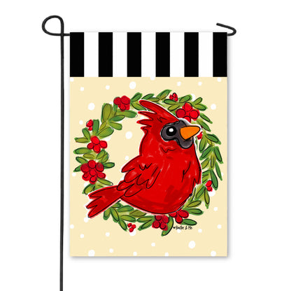 Christmas Cardinal Garden Flag