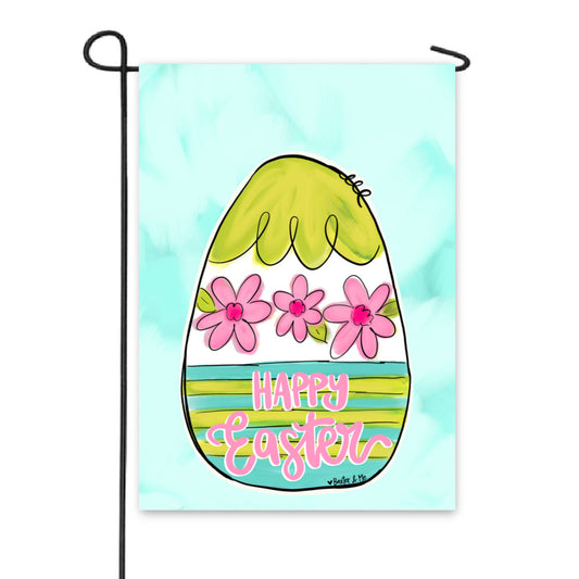 Springtime Easter Egg Garden Flag