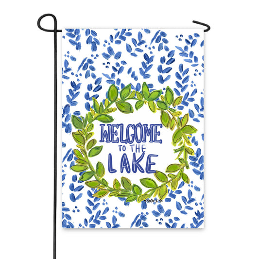 Willow Welcome to the Lake Garden Flag