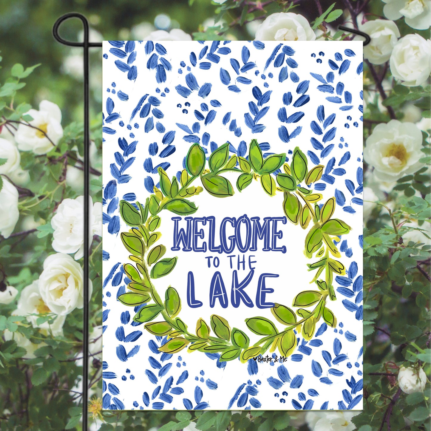 Willow Welcome to the Lake Garden Flag