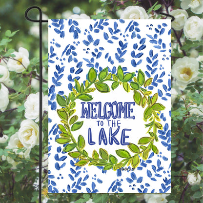 Willow Welcome to the Lake Garden Flag