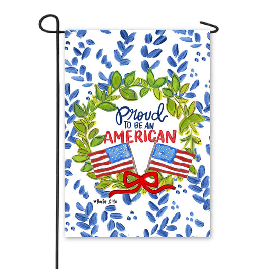 Proud to Be an American Garden Flag