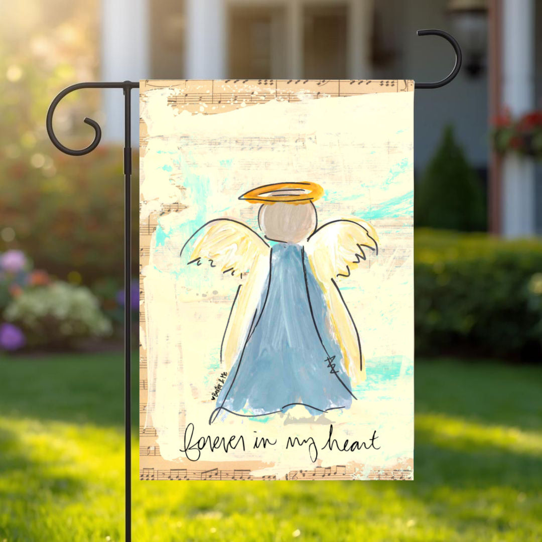 Forever in My Heart Garden Flag
