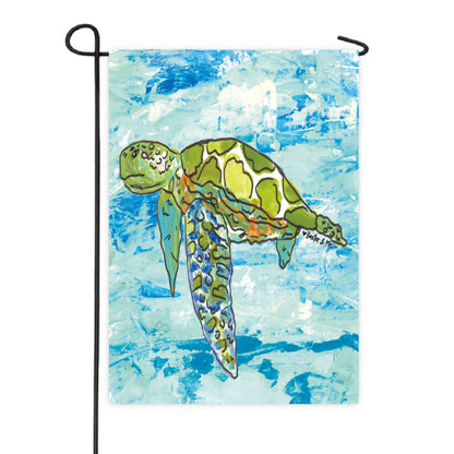 Sea Turtle Garden Flag