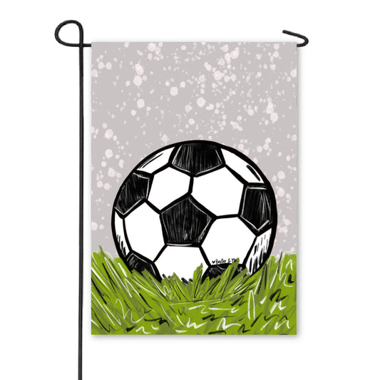 Soccer Garden Flag