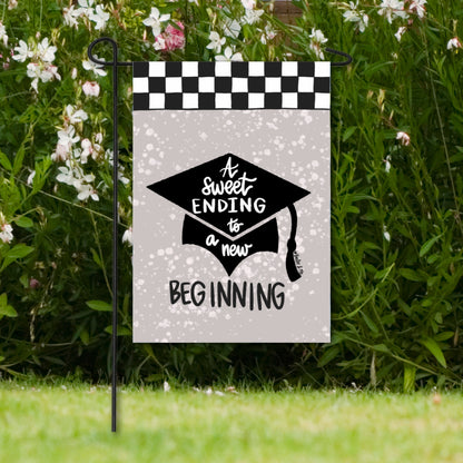 Graduation New Beginning Garden Flag