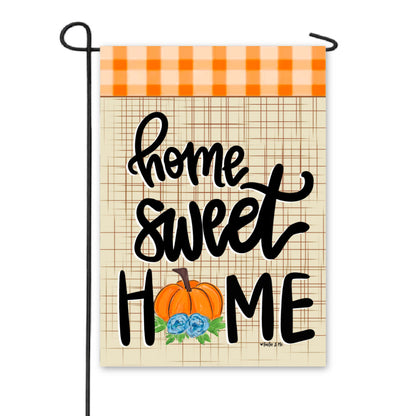 Home Sweet Home Pumpkin Garden Flag