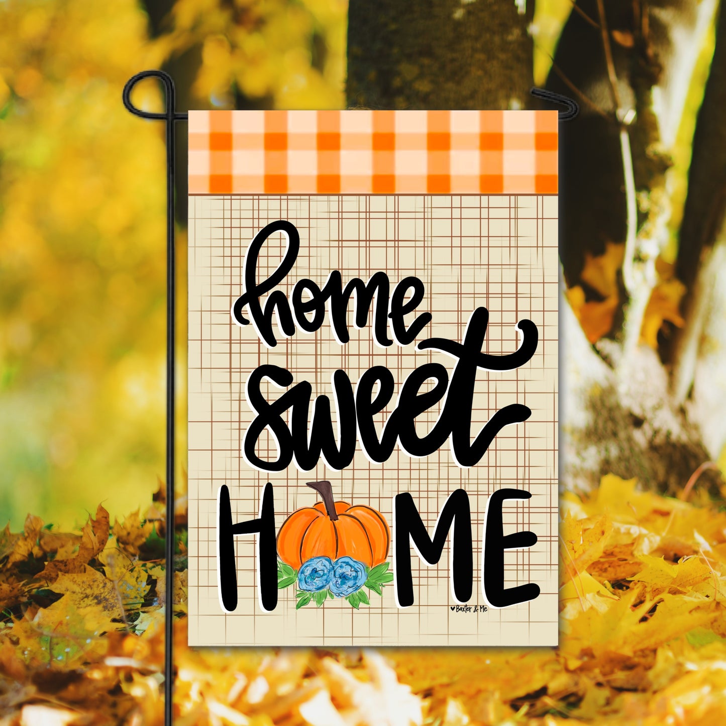 Home Sweet Home Pumpkin Garden Flag