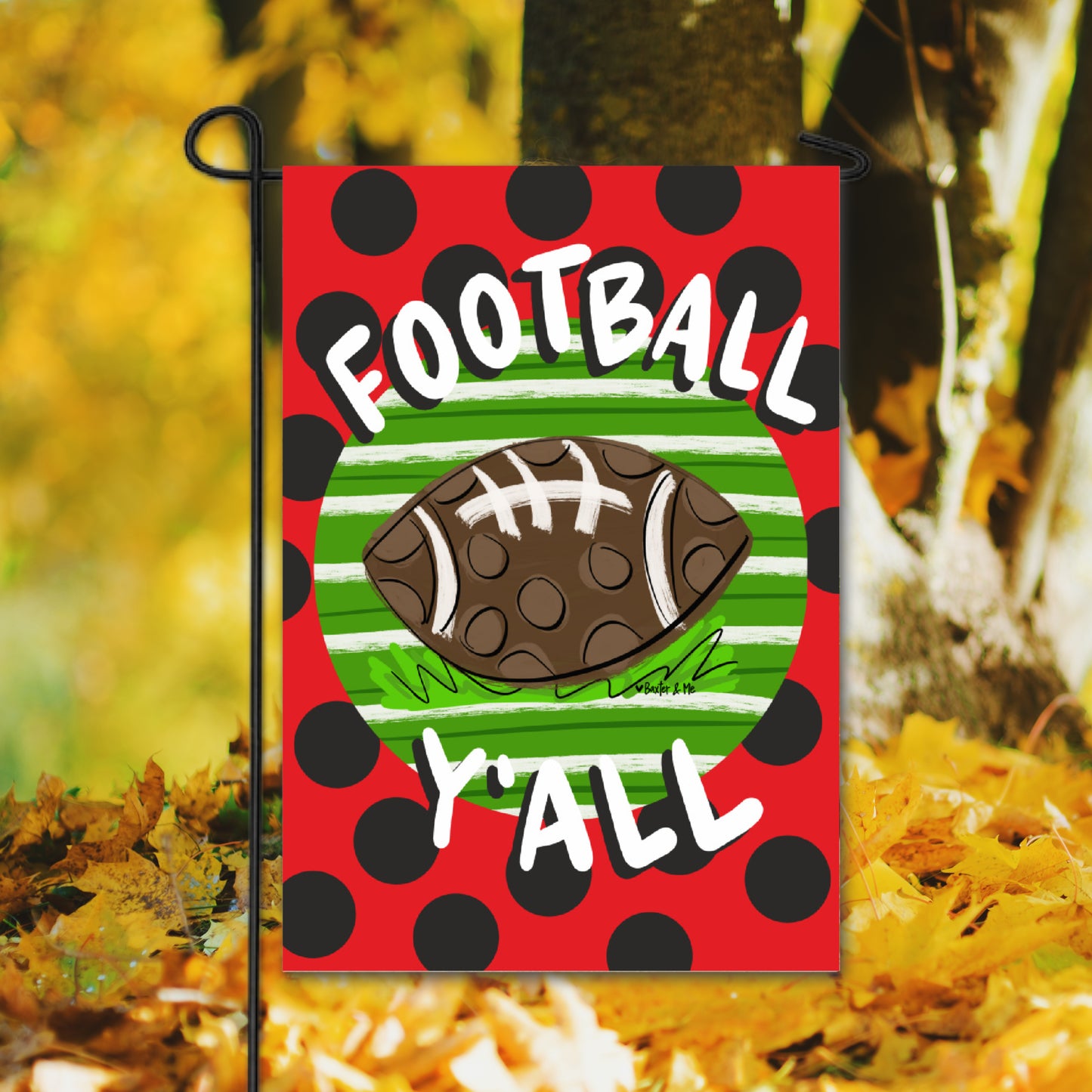 Football Team Colors Garden Flag