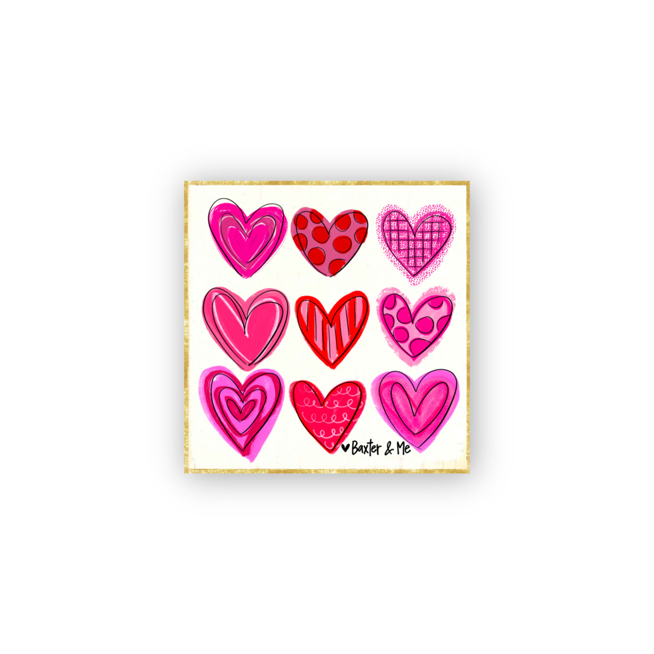 Sweethearts Gold Mini Block