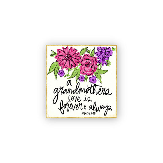 A Grandmother's Love Gold Mini Block