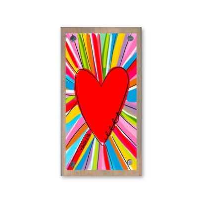 Colorful Heart Happy Block