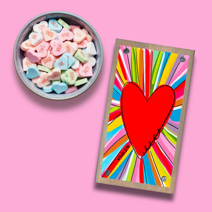 Colorful Heart Happy Block