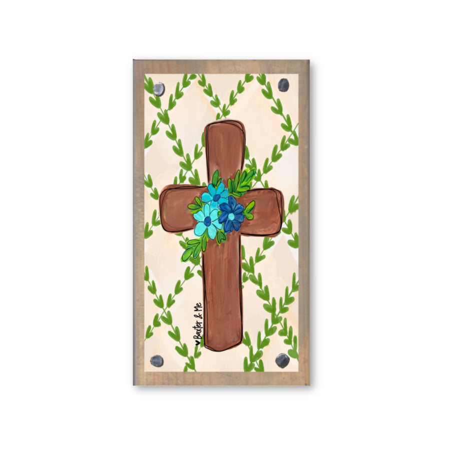 Spring Cross Happy Block