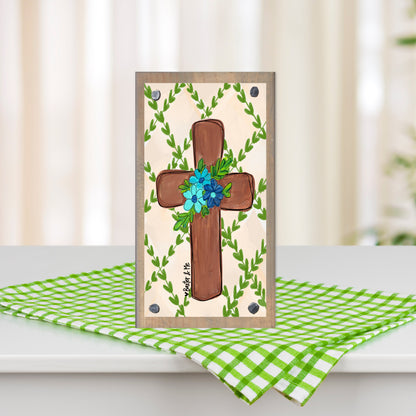 Spring Cross Happy Block