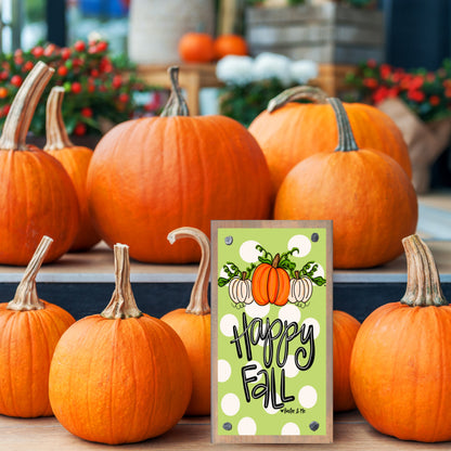 Hello Fall Pumpkins All Around Happy Block