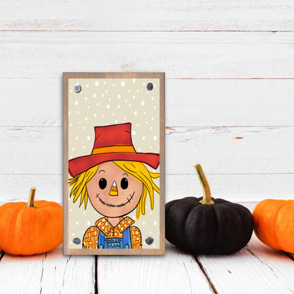 Candy Corn Scarecrow Happy Block