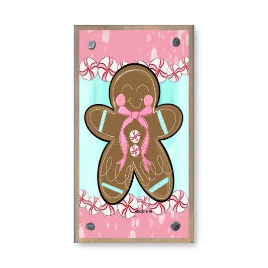 Pink Peppermint Gingerbread Happy Block
