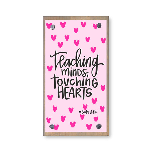 Teacher Touching Hearts Happy Block