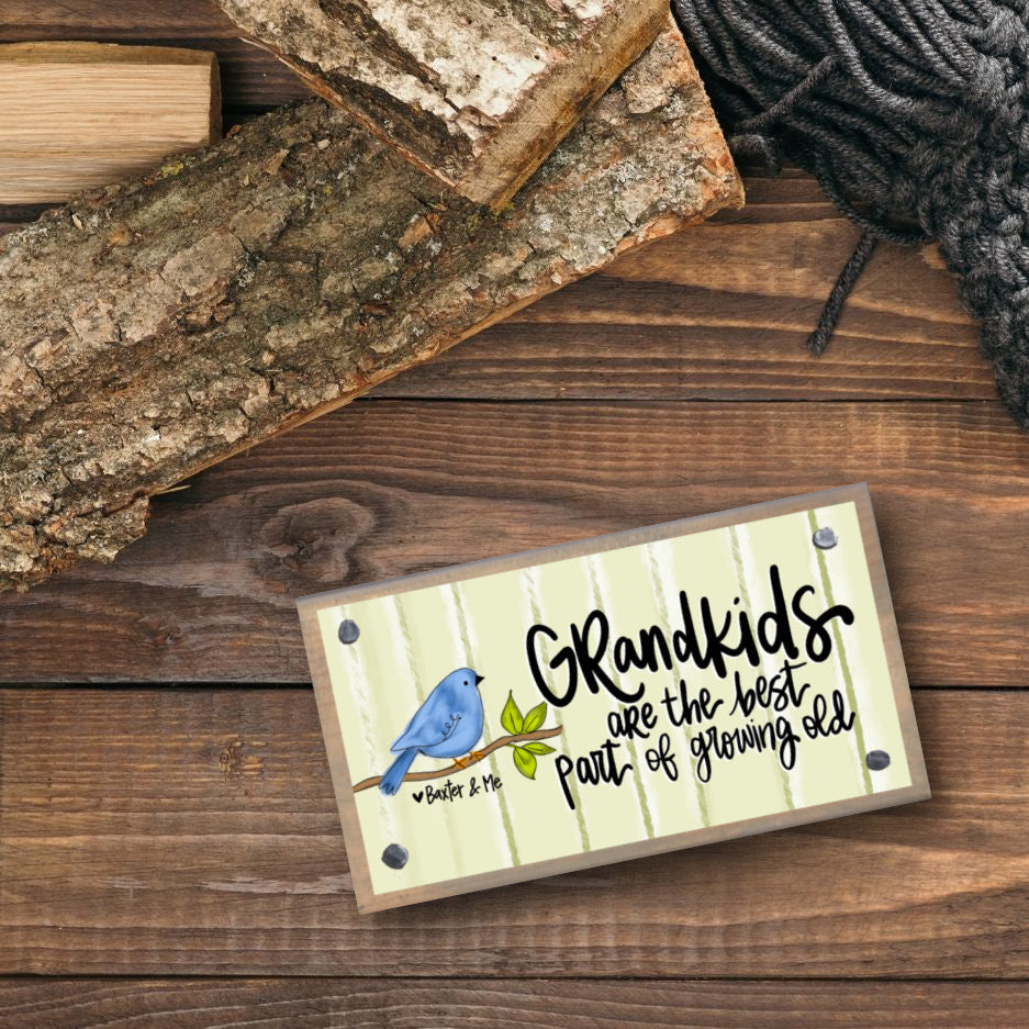 Grandkids are the Best Happy Block