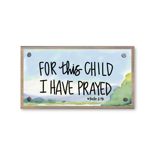 For this Child Watercolor Happy Block