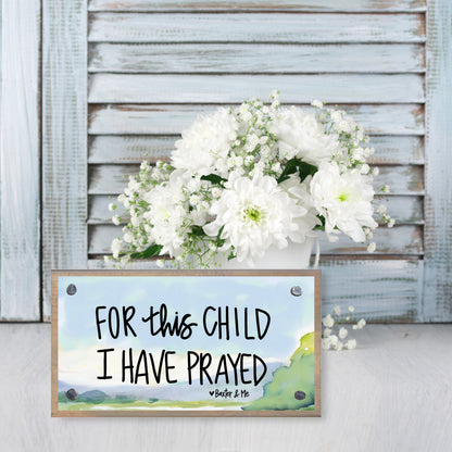 For this Child Watercolor Happy Block