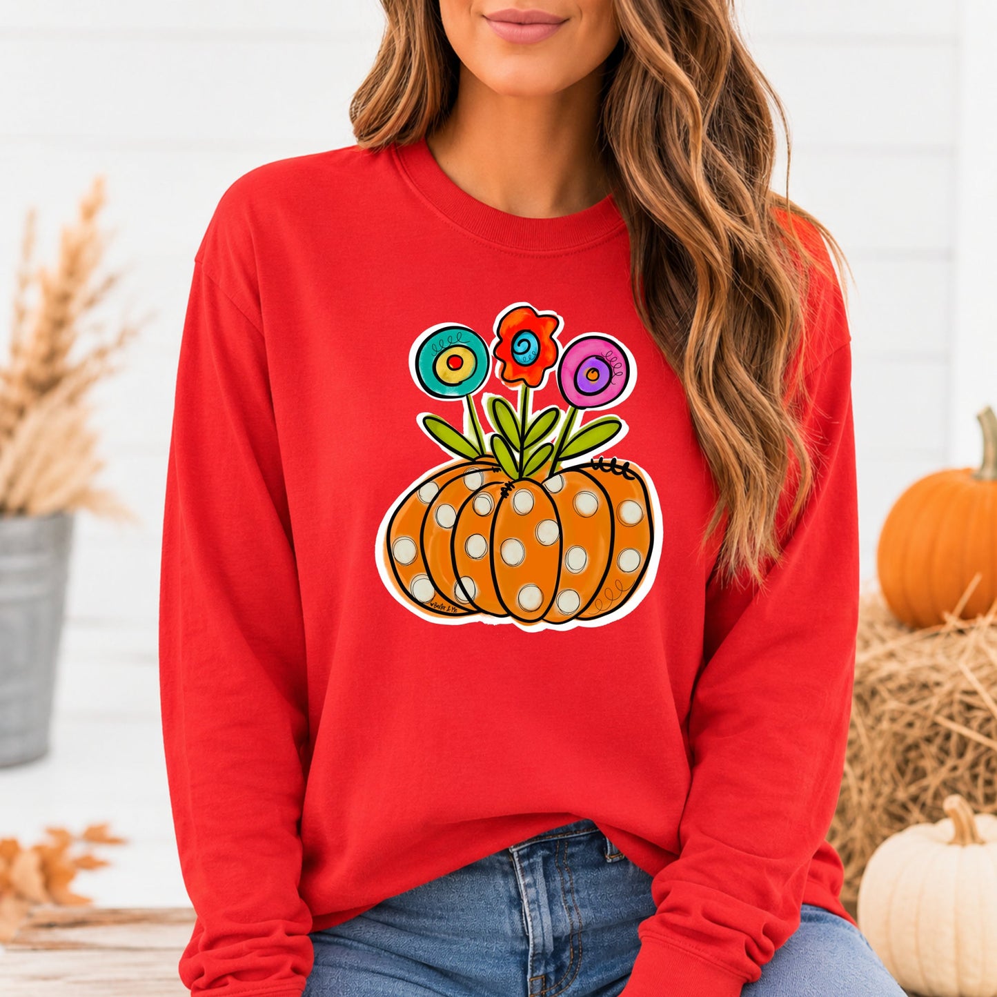 Dottie Bloom Pumpkin T-Shirt
