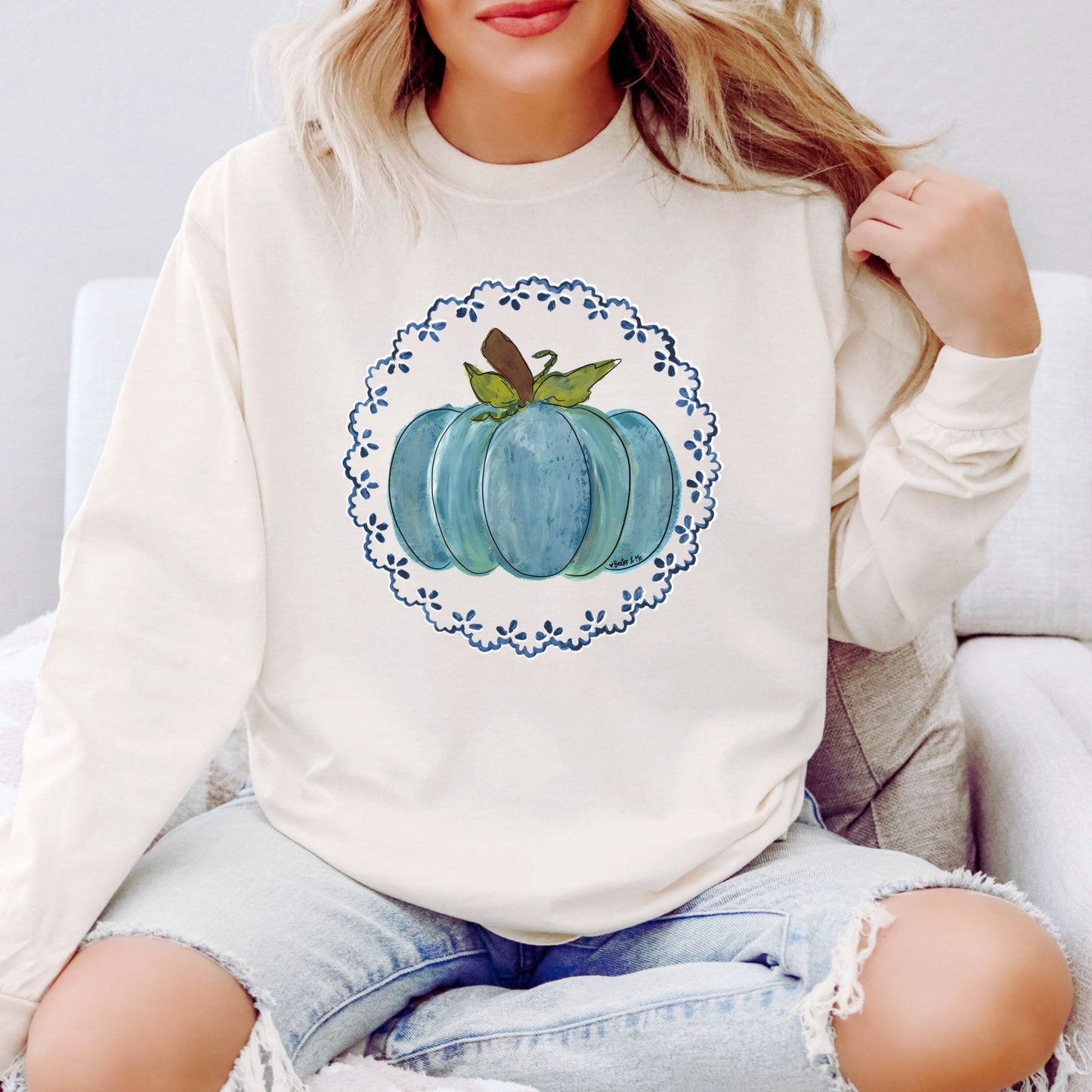 Grannys Pumpkin Doily T-Shirt