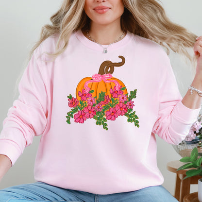 Pretty Pink Scallop Pumpkin Blossom T-Shirt