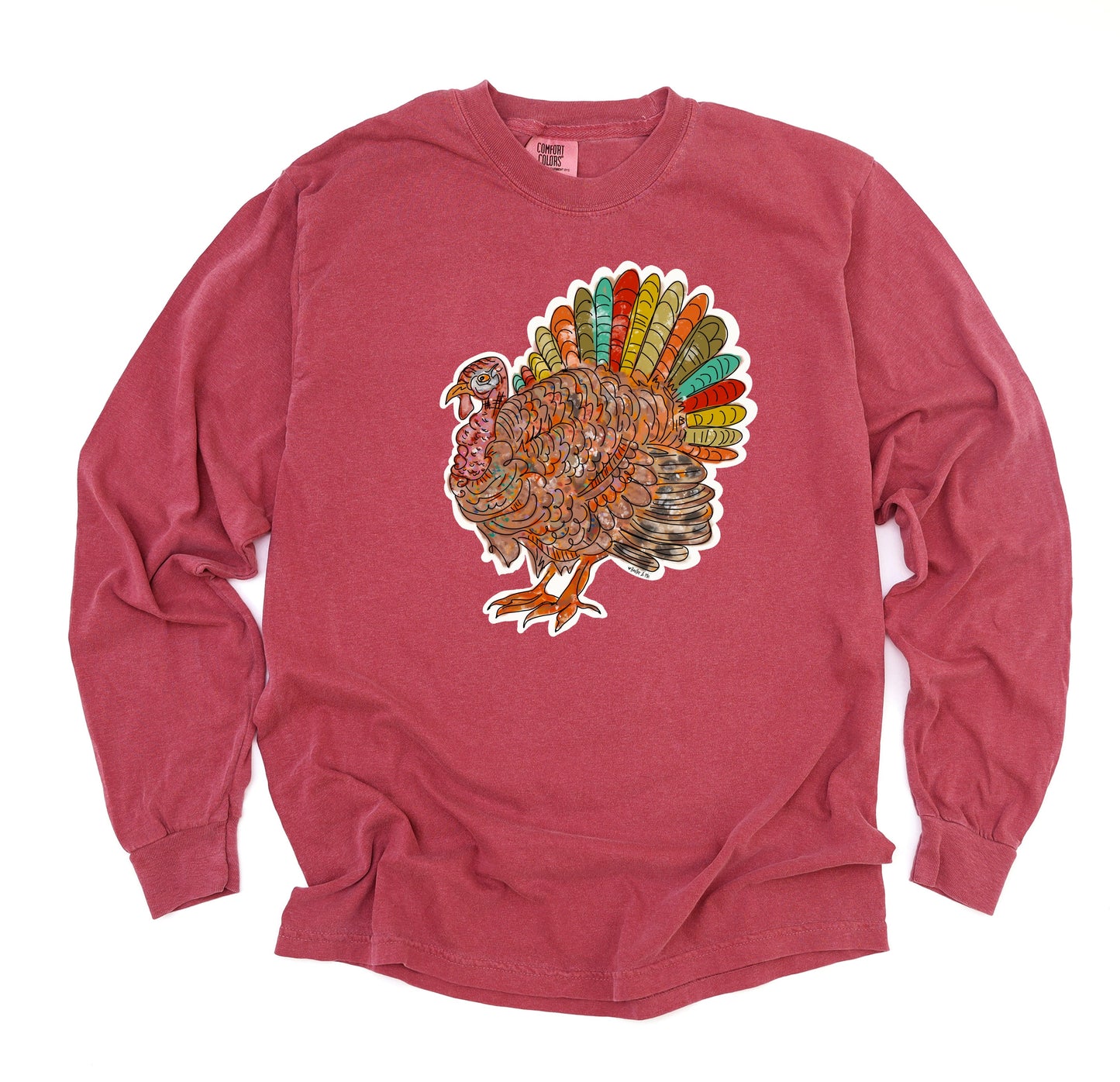 Colorful Feather Turkey "Mr. Feathersworth" T-Shirt