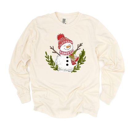 Red Plaid Snowman T-Shirt
