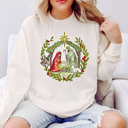 Christmas Nativity Stable T-Shirt