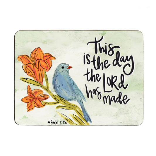This is the Day Bluebird Lily Mouse Pad