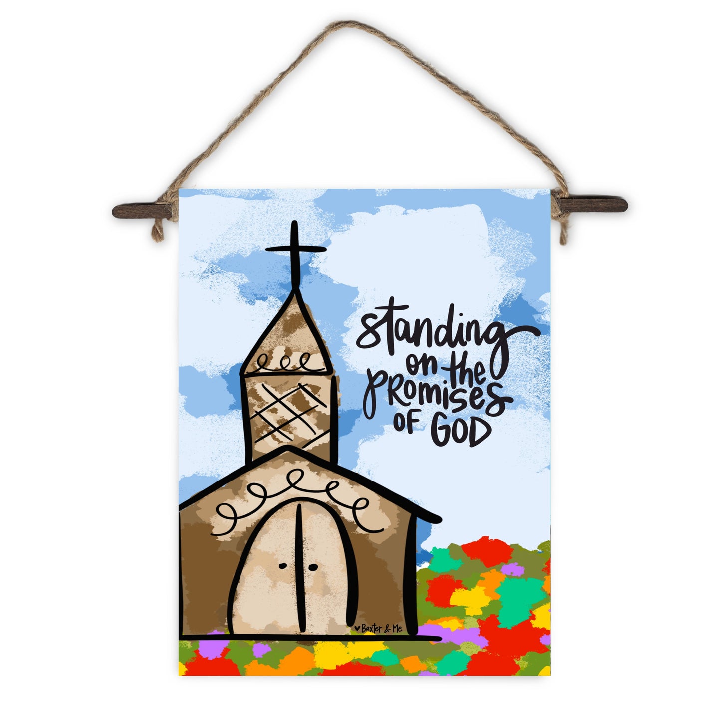 Standing on the Promises Mini Wall Hanging