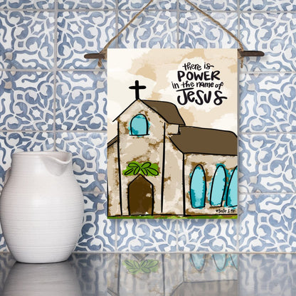 Power in the Name of Jesus Mini Wall Hanging